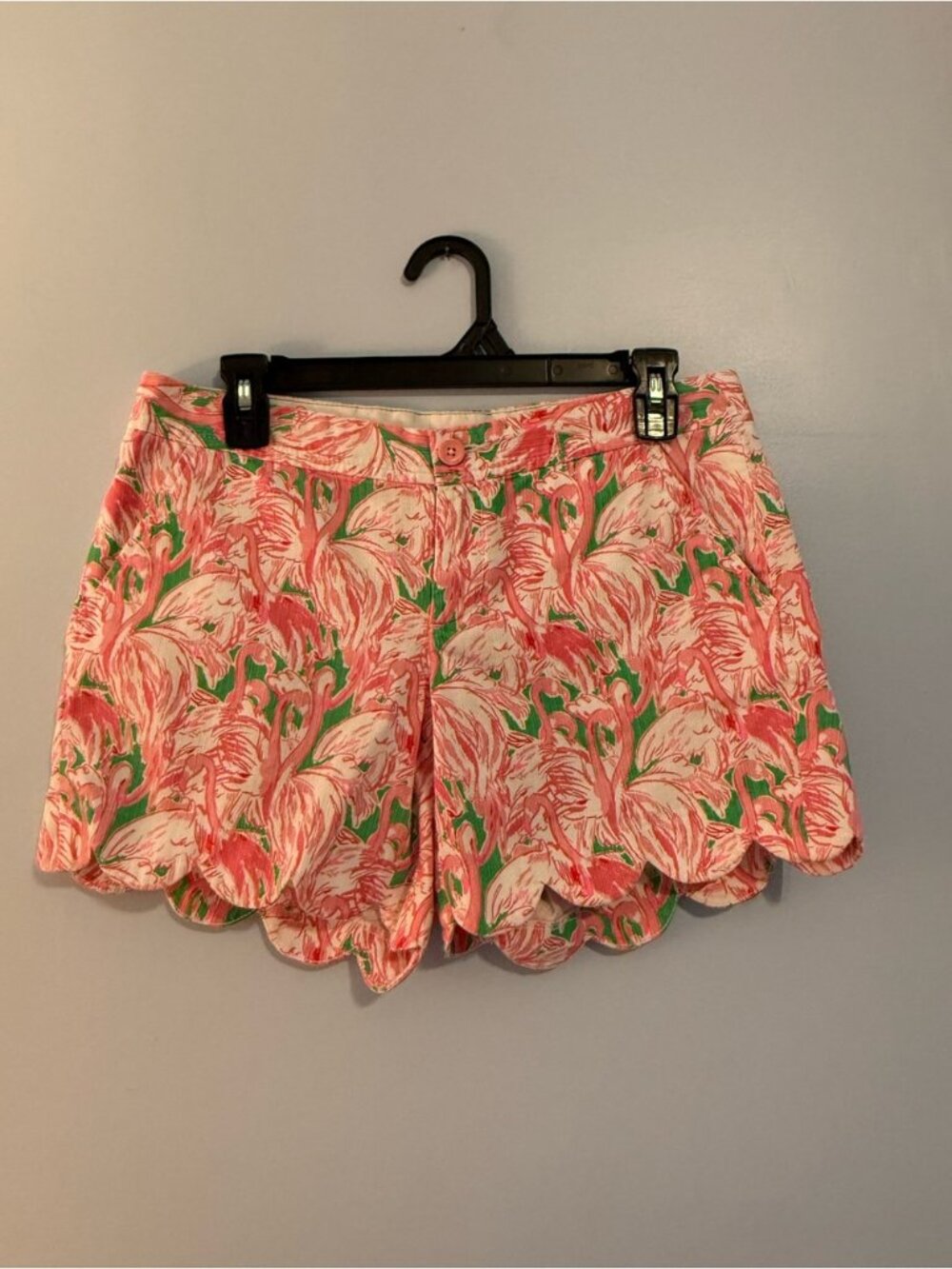 Lilly Pulitzer Pink Colony The Buttercup Shorts Women's Size 4 Low Rise Flamingo